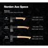 imageFiskars Norden N7 Hatchet with Recycled Leather Sheath 14 in