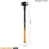 imageFiskars Pro Flat Face Sledge Hammer IsoCore Shock Control System Forged HeatTreated RustResistant Coating 12 lb 36 InchesSledge Hammer 10 lb