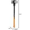 imageFiskars Pro Flat Face Sledge Hammer IsoCore Shock Control System Forged HeatTreated RustResistant Coating 12 lb 36 InchesSledge Hammer 16 lb
