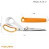 imageFiskars RazorEdge Fabric Scissors  8quot Heavy Duty Fabric Shears with SoftGrip Ergonomic Handle Premier Grade Stainless Steel BladesAmplify RazorEdge 10