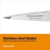 imageFiskars RazorEdge MicroTip Easy Action Scissors  6quot  Stainless Steel Fabric Scissors  Arts and Crafts  Orange6 Inch