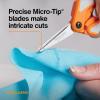 imageFiskars RazorEdge MicroTip Easy Action Scissors  6quot  Stainless Steel Fabric Scissors  Arts and Crafts  Orange6 Inch