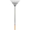 imageFiskars 3979301001 PRO Leaf Rake 65 Inch SilverPRO Leaf Rake