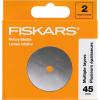 imageFiskars 45mm Rotary Blade 2Pack Replacement Blades for Rotary Cutters Precision Cutting for Quilting and Sewing1 Pack  Standard