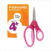 imageFiskars 5quot Softgrip LeftHanded PointedTip Scissors for Kids Ages 47 LeftHanded Scissors for School or Crafting Back to School Supplies Blue LightningPink Glitter