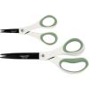 imageFiskars Everyday Fashion Scissors NonStick Stainless Steal Blades Forest Fern 2Pack 8 Inches and 5 Inches