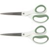imageFiskars Everyday Softgrip Titanium Fashion Scissors 8quot  2pk  Forest Fern
