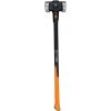 imageFiskars Pro Flat Face Sledge Hammer IsoCore Shock Control System Forged HeatTreated RustResistant Coating 12 lb 36 InchesDouble Flat Face 12 lb