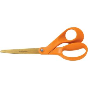 imageFiskars 1275817097 8Inch Titanium Scissors Offset Handle Grip