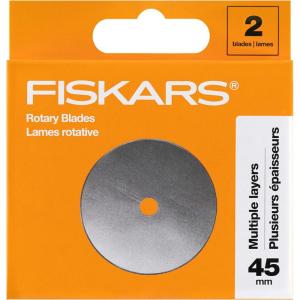 imageFiskars 45mm Rotary Blade 2Pack Replacement Blades for Rotary Cutters Precision Cutting for Quilting and Sewing1 Pack  Standard