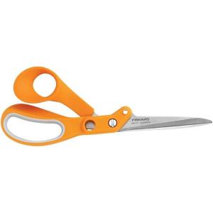imageFiskars Amplify RazorEdge Fabric Shears Stainless Steel Blades For Thick Fabrics SoftGrip Handle 8inTraditional