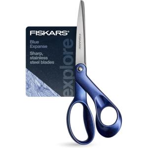 imageFiskars Explore Scissors Design Collection Blue Expanse 8 Inches