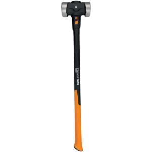 imageFiskars Pro Flat Face Sledge Hammer IsoCore Shock Control System Forged HeatTreated RustResistant Coating 12 lb 36 InchesDouble Flat Face 12 lb