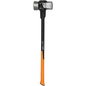 imageFiskars Pro Flat Face Sledge Hammer IsoCore Shock Control System Forged HeatTreated RustResistant Coating 12 lb 36 InchesSledge Hammer 16 lb