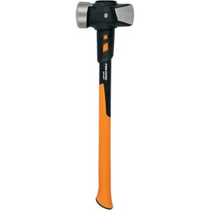imageFiskars Pro Flat Face Sledge Hammer IsoCore Shock Control System Forged HeatTreated RustResistant Coating 12 lb 36 InchesSledge Hammer 8 lb