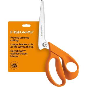 imageFiskars RazorEdge Easy Action Fabric Shears 9quot Art Craft 9 Inch Stainless Steel9