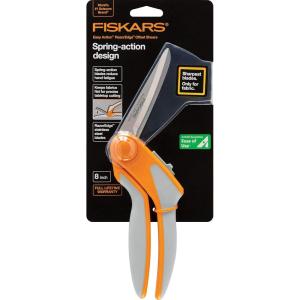 imageFiskars RazorEdge MicroTip Easy Action Scissors  6quot  Stainless Steel Fabric Scissors  Arts and Crafts  Orange8 Inch