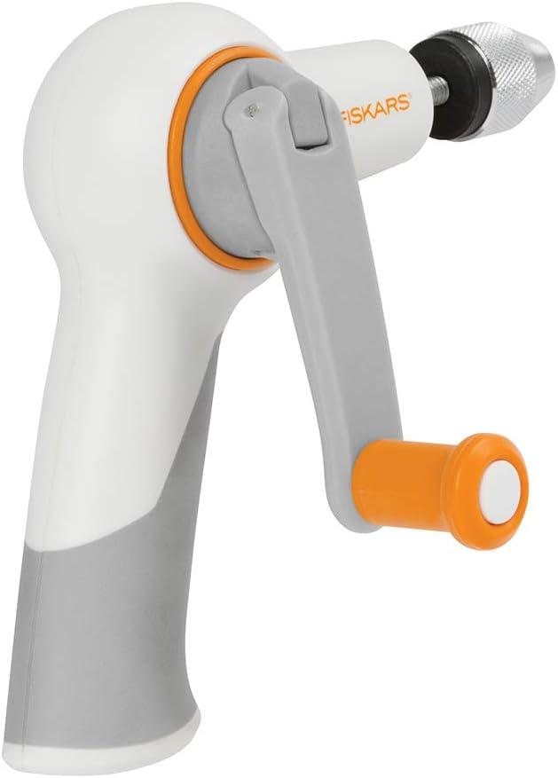 imageFiskars Crafts DIY Precision Hand Drill Grey WhiteGray