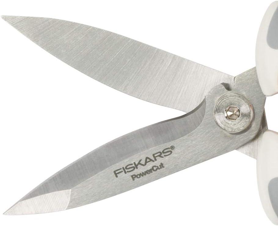 imageFiskars Crafts Easy Action PowerCut Snips 8 WhiteGray8 in Easy Action Snip
