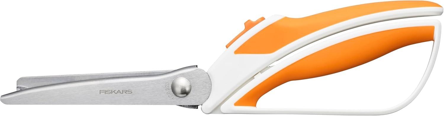 imageFiskars Pinking Shears ZigZag Edge Stainless Steel Blades Precision Cuts for Sewing Easy Action Spring Assist Fabric Scissors