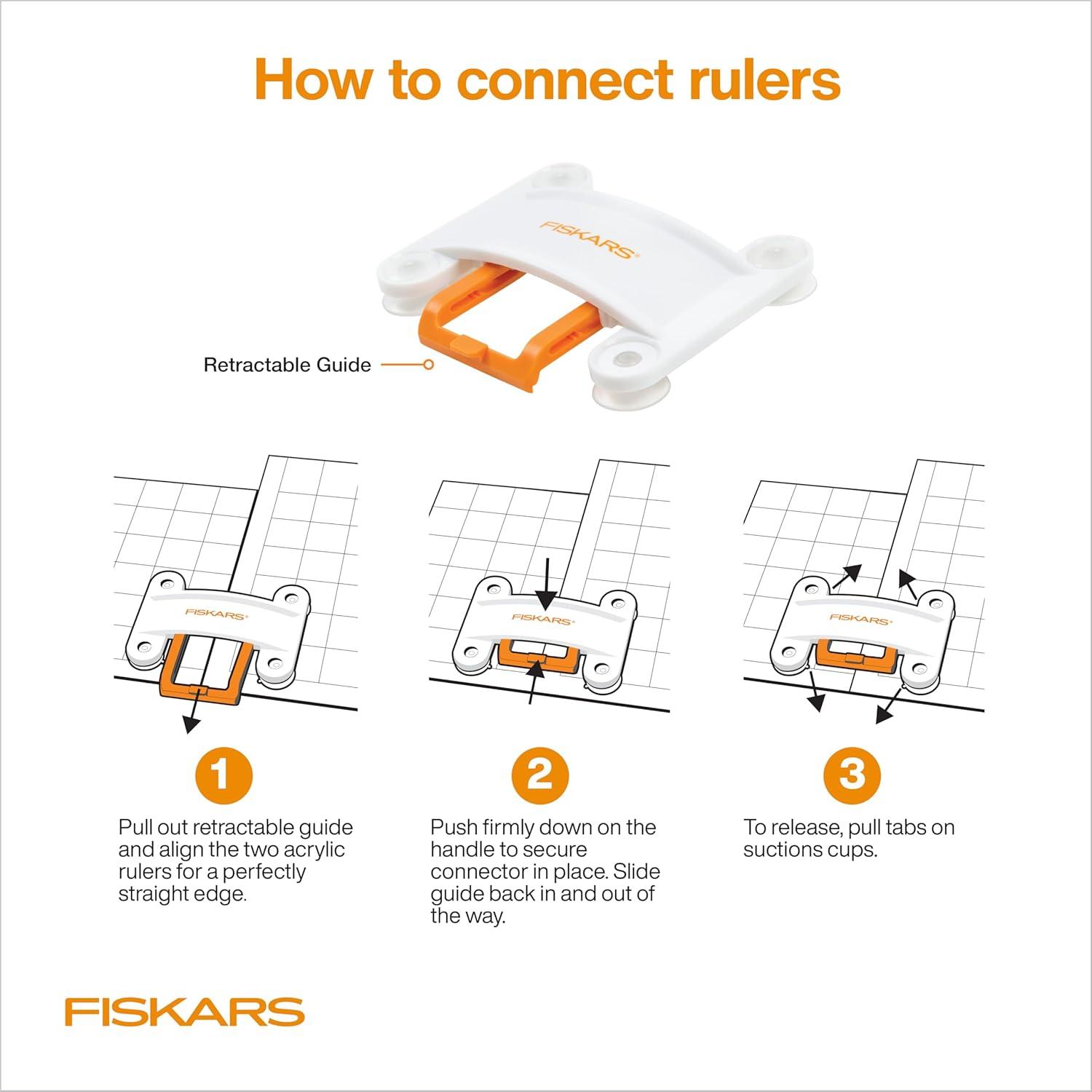imageFiskars Sewing Ruler 3quot x 18quot Acrylic Ruler with Gridlines Sewing and Quilting Supplies Arts and Craft Supplies Clear65x65 and 65x245