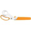 imageFiskars Easy Action 8quot Titanium Scissors  Stainless Steel Fabric and Mixed Media Scissors  Arts and Crafts  OrangeWhite10Inch
