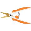 imageFiskars Easy Action 8quot Titanium Scissors  Stainless Steel Fabric and Mixed Media Scissors  Arts and Crafts  OrangeWhite6 Inch