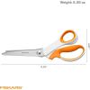 imageFiskars SoftGrip Pinking Shears Fabric Scissors with Ergonomic Handle Zig Zag Edge and Stainless Steel Blades