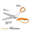imageFiskars SoftGrip Pinking Shears Fabric Scissors with Ergonomic Handle Zig Zag Edge and Stainless Steel Blades