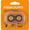 imageFiskars 28mm Replacement Titanium Rotary Cutter Blades 2Pack  Style F  Compatible with Fiskars 28mm Rotary Paper CuttersStyle F  Titanium  28mm