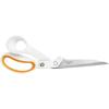 imageFiskars Easy Action 8quot Titanium Scissors  Stainless Steel Fabric and Mixed Media Scissors  Arts and Crafts  OrangeWhite10Inch