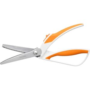 imageFiskars Pinking Shears ZigZag Edge Stainless Steel Blades Precision Cuts for Sewing Easy Action Spring Assist Fabric Scissors