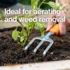 imageFiskars Ergo Cultivator for Digging Aerating Soil and Weeding Heavy Duty Garden Tool with Hanging Hole