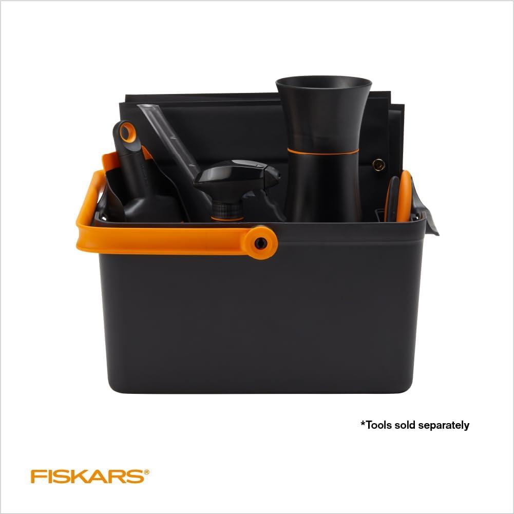 imageFiskars Garden Tool Caddy with Removable Small Tool Storage for Indoor and Outdoor Gardening Use Made with Recycled Plastic