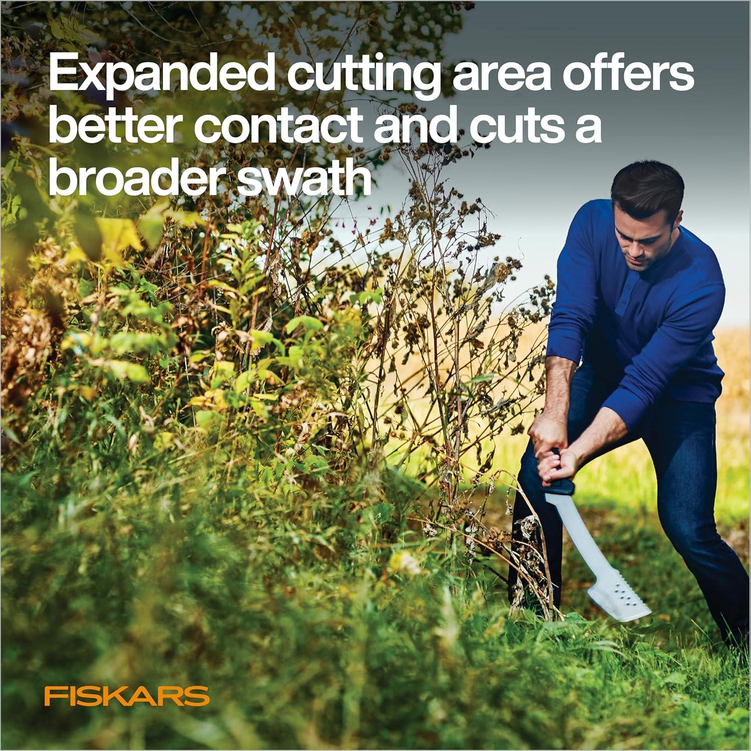 imageFiskars Machete Knife Machete For Cutting Trees Heavy Duty 18Inch Bushcraft Axe Branch Cutter with RustResistant and LowFriction Blade Coating and Nylon Sheath
