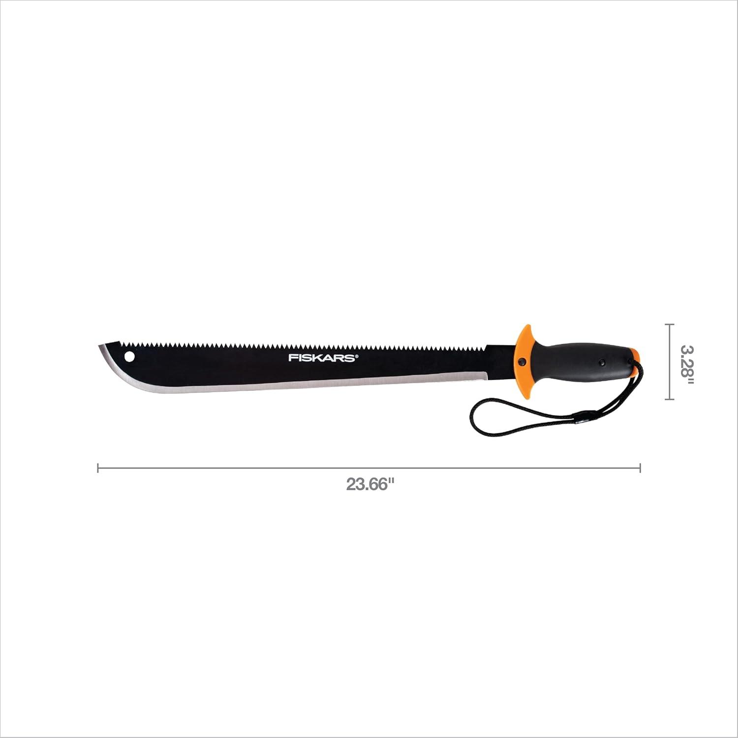imageFiskars Machete Saw Gifts for Dad Tempered Steel Blade and Lanyard 18quot Black