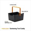 imageFiskars Garden Tool Caddy with Removable Small Tool Storage for Indoor and Outdoor Gardening Use Made with Recycled Plastic