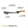 imageFiskars Machete Knife Machete For Cutting Trees Heavy Duty 18Inch Bushcraft Axe Branch Cutter with RustResistant and LowFriction Blade Coating and Nylon Sheath