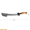 imageFiskars Machete Knife Machete For Cutting Trees Heavy Duty 18Inch Bushcraft Axe Branch Cutter with RustResistant and LowFriction Blade Coating and Nylon Sheath