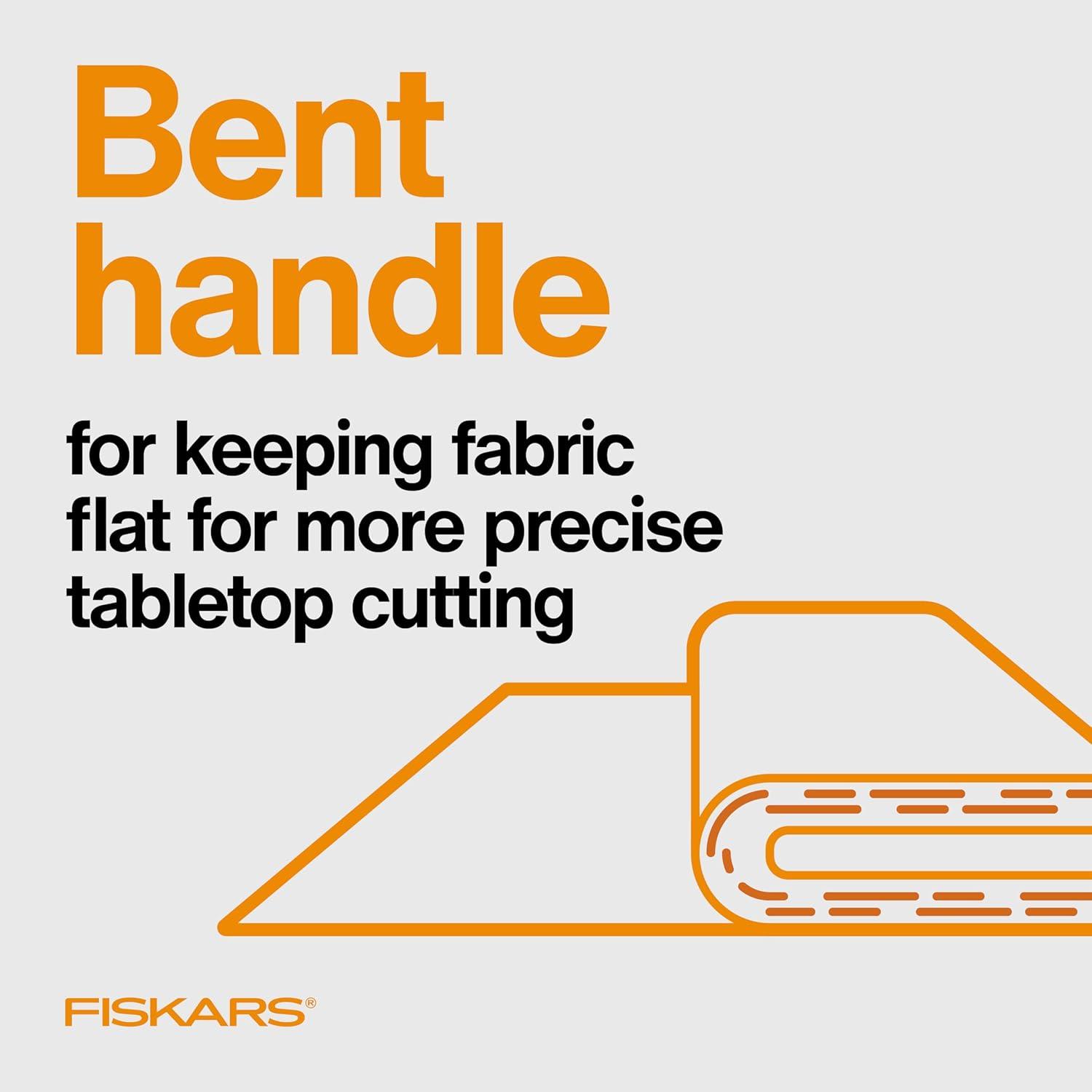 imageFiskars RazorEdge Fabric Scissors  9quot Heavy Duty Fabric Shears with Ergonomic Handle  OrangeStainless Steel