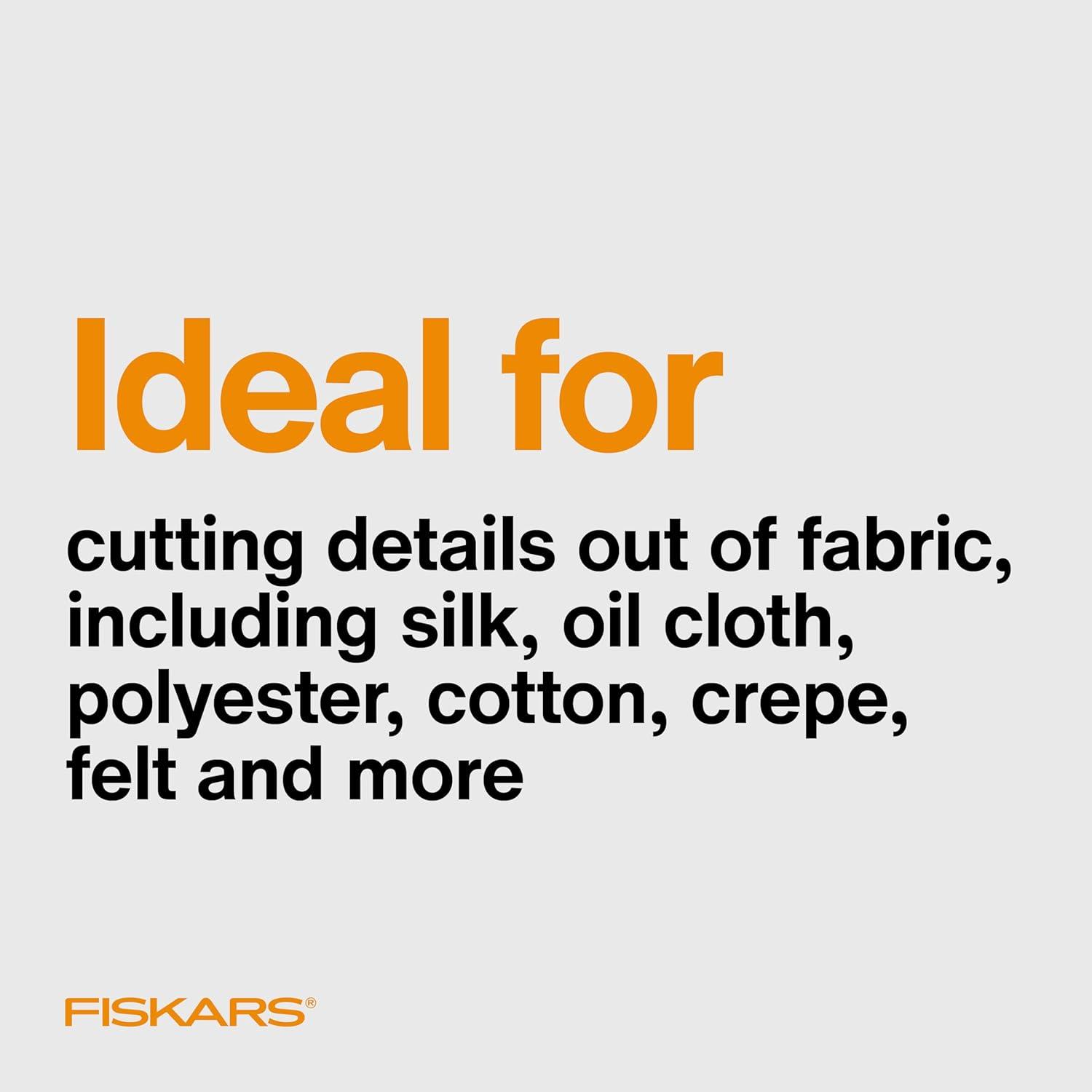 imageFiskars RazorEdge Fabric Scissors  9quot Heavy Duty Fabric Shears with Ergonomic Handle  OrangeStainless Steel