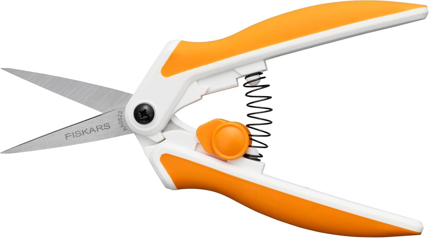 imageFiskars RazorEdge Fabric Scissors  9quot Heavy Duty Fabric Shears with Ergonomic Handle  OrangeStainless Steel