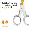 imageFiskars RazorEdge Fabric Scissors  9quot Heavy Duty Fabric Shears with Ergonomic Handle  OrangeTitanium