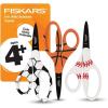 imageFiskars 5quot PointedTip Scissors for Kids 47 with NonStick Blades 3Pack  Scissors for School or Crafting  Back to School Supplies  Sports Design