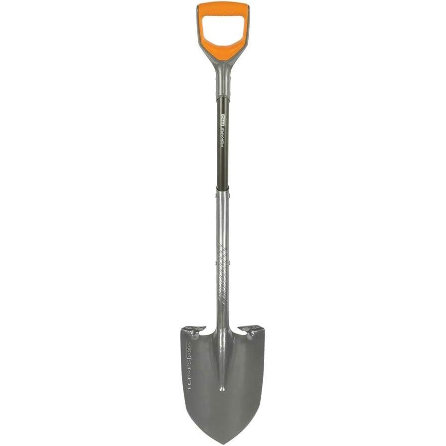 imageFiskars 44quot Pro Garden Shovel Heavy Duty Gauge Steel Spade with Sharpened Edge for Digging and Turning Soil Gardening Tool with Ergonomic Aluminum DHandle