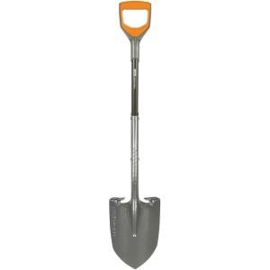 imageFiskars 44quot Pro Garden Shovel Heavy Duty Gauge Steel Spade with Sharpened Edge for Digging and Turning Soil Gardening Tool with Ergonomic Aluminum DHandle