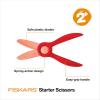 imageFiskars Starter Scissors  Safe Teaching Scissors for Kids Ages 2 with Spring Action ampamp NoLoop Handle For Craft and School Supplies 5 inches1 Pack