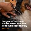 imageFiskars Pet Blending Scissors Dog and Cat Grooming Scissors Serrated Teeth for Thinning ampamp SoftGrip Handle 65 OrangeBlack