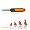 imageFiskars Pet Nail File Cat and Dog Nail File Contoured Shape ampamp SoftGrip Handle for Smooth Finishing 725 OrangeBlack