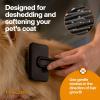 imageFiskars Pet Slicker Brush Cat and Dog Brush for Shedding Fine Bristles ampamp SoftGrip Handle for Gentle Grooming 65 OrangeBlack